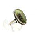 Кольцо змеевик "Овал" 15*23мм