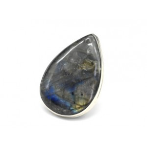 Кольцо с лабрадором "Капля" 32*46мм