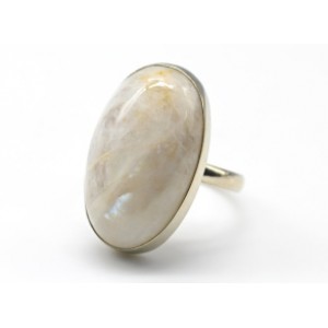 Кольцо лунный камень " Овал " 15*25мм