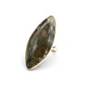 Кольцо с лабрадором " Рис " 22*50мм