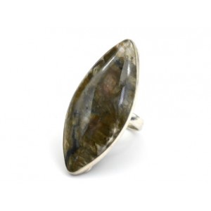 Кольцо с лабрадором " Рис " 22*50мм