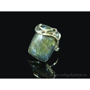 Кольцо с лабрадором 23*28мм