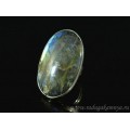 Кольцо с лабрадором "Овал" 27*44мм