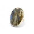 Кольцо с лабрадором " Овал " 23*32мм