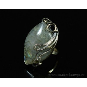 Кольцо с лабрадором грация 20*32мм