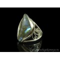 Кольцо с лабрадором " Грация " 11*25мм