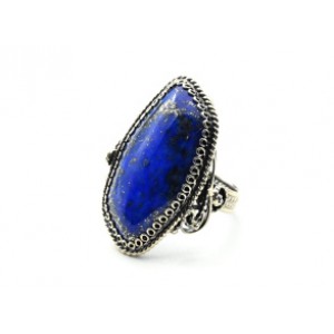 Кольцо лазурит "Грация" 17*30мм