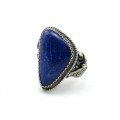 Кольцо лазурит " Грация " 18*27мм