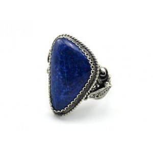 Кольцо лазурит " Грация " 18*27мм