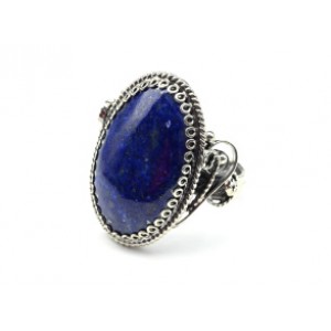 Кольцо лазурит 16*25мм