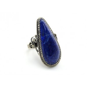 Кольцо лазурит 18*37мм