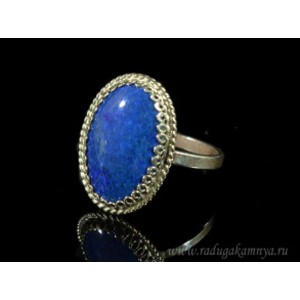 Кольцо лазурит овал 14*20мм