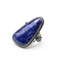 Кольцо лазурит "Грация" 21*37мм