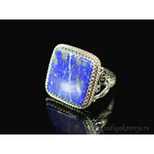Кольцо лазурит 22*22мм