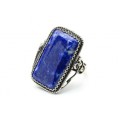 Кольцо лазурит "Прямоугольник" 17*28мм. Кольцо лазурит "Прямоугольник" 17*28мм.