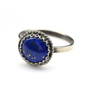 Кольцо лазурит "Круг" 12мм Кольцо лазурит "Круг" 12мм