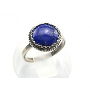 Кольцо лазурит " Круг " 13мм