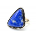 Кольцо с лазуритом " Грация " 21*28мм