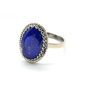 Кольцо лазурит "Овал" 17*36мм