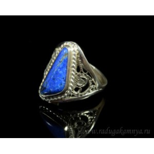 Кольцо лазурит 11*22мм. Кольцо лазурит 11*22мм.