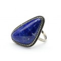 Кольцо лазурит "Грация" 19*32мм