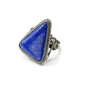Кольцо лазурит 23*28мм