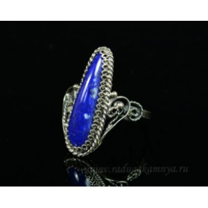 Кольцо лазурит 10*27мм