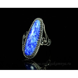 Кольцо лазурит 12*29мм