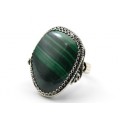 Кольцо малахит 22*28мм