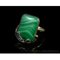 Кольцо малахит 20*24мм