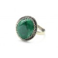 Кольцо малахит 14*16мм