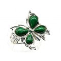 Кольцо С 925 с малахитом искусственным "бабочка" 23*23мм , 6,48гр (иск.) Кольцо С 925 с малахитом искусственным "бабочка" 23*23мм , 6,48гр (иск.)