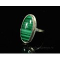 Кольцо малахит "Овал" 14*24мм Кольцо малахит "Овал" 14*24мм