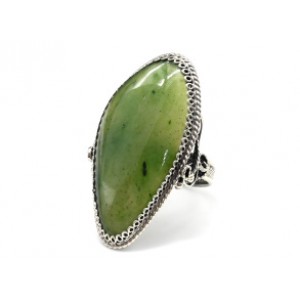 Кольцо нефрит " Грация " 22*39мм