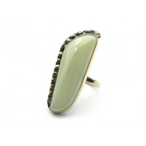 Кольцо нефрит " Грация " 17*42мм