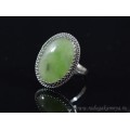 Кольцо нефрит " Овал " 17*23мм