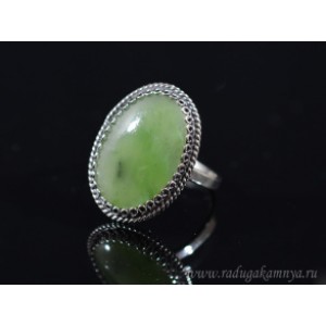 Кольцо нефрит " Овал " 17*23мм