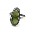 Кольцо нефрит " Капля " 10*20мм