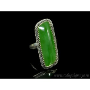 Кольцо нефрит 13*31мм