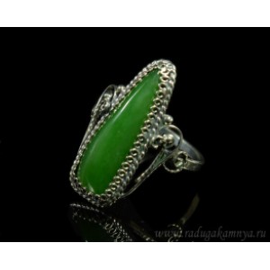 Кольцо нефрит 12*29мм