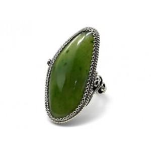 Кольцо нефрит " Грация " 20*40мм
