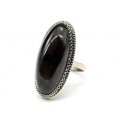 Кольцо обсидиан " Овал " 23*28мм