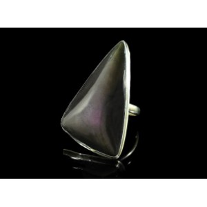 Кольцо из обсидиана радужного " Грация " 25*43мм.