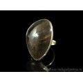 Кольцо с обсидианом " Грация " 21*32мм