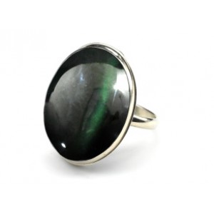 Кольцо обсидиан радужный " Овал " 22*27мм Кольцо обсидиан радужный " Овал " 22*27мм
