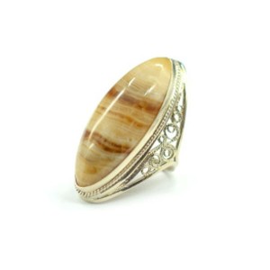 Кольцо оникс " Рис " 22*51мм.