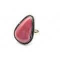 Кольцо родонит "Капля" 21*29мм