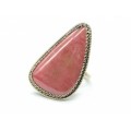 Кольцо родонит " Орлец " грация 22*35мм.