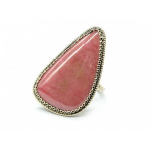 Кольцо родонит " Орлец " грация 22*35мм.