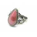 Кольцо родонит " Орлец " 13*21мм.